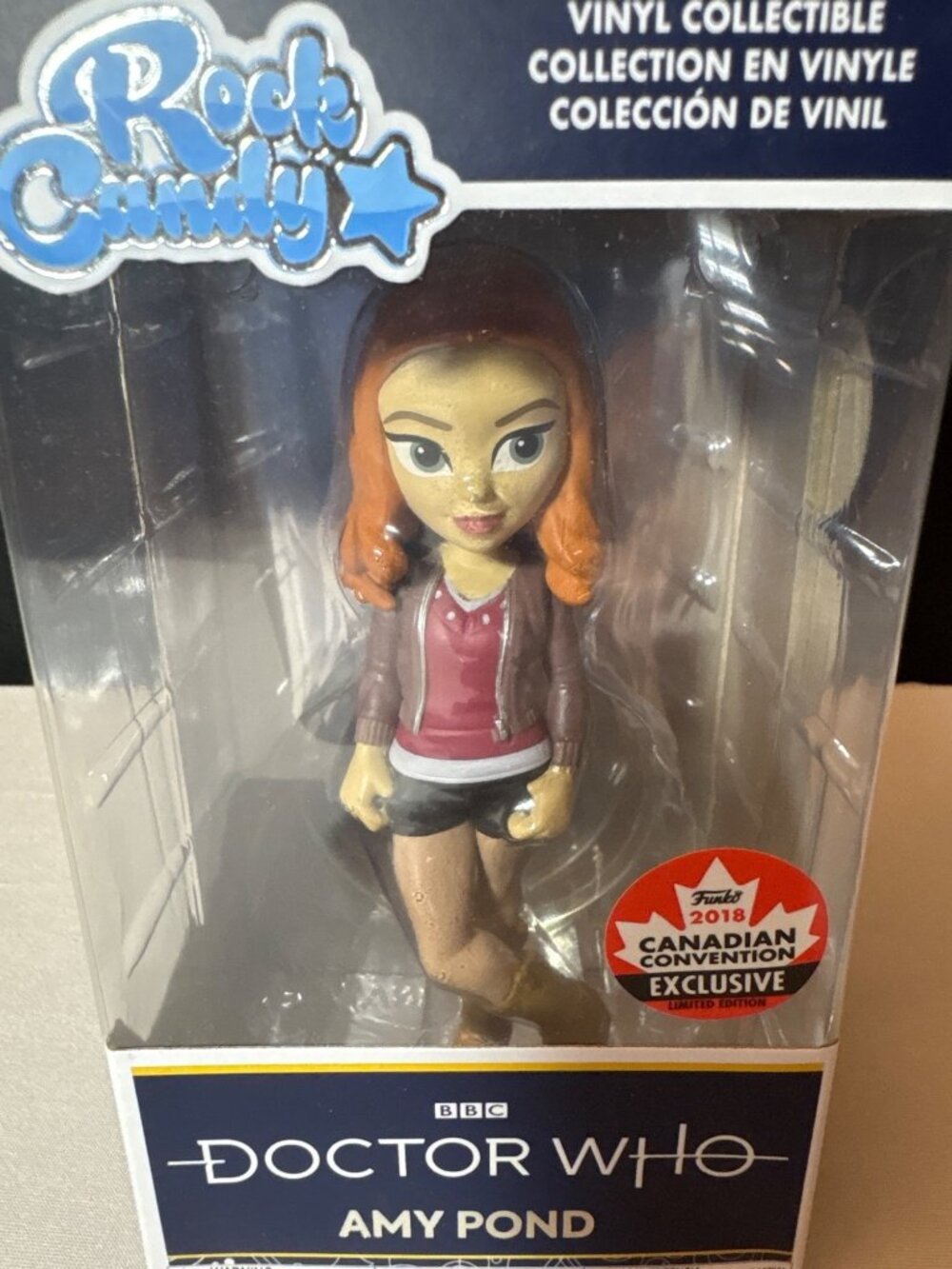 Funko Rock Candy Amy Pond Doctor Who Vinyl 2018 Canadian Convention Exclusive